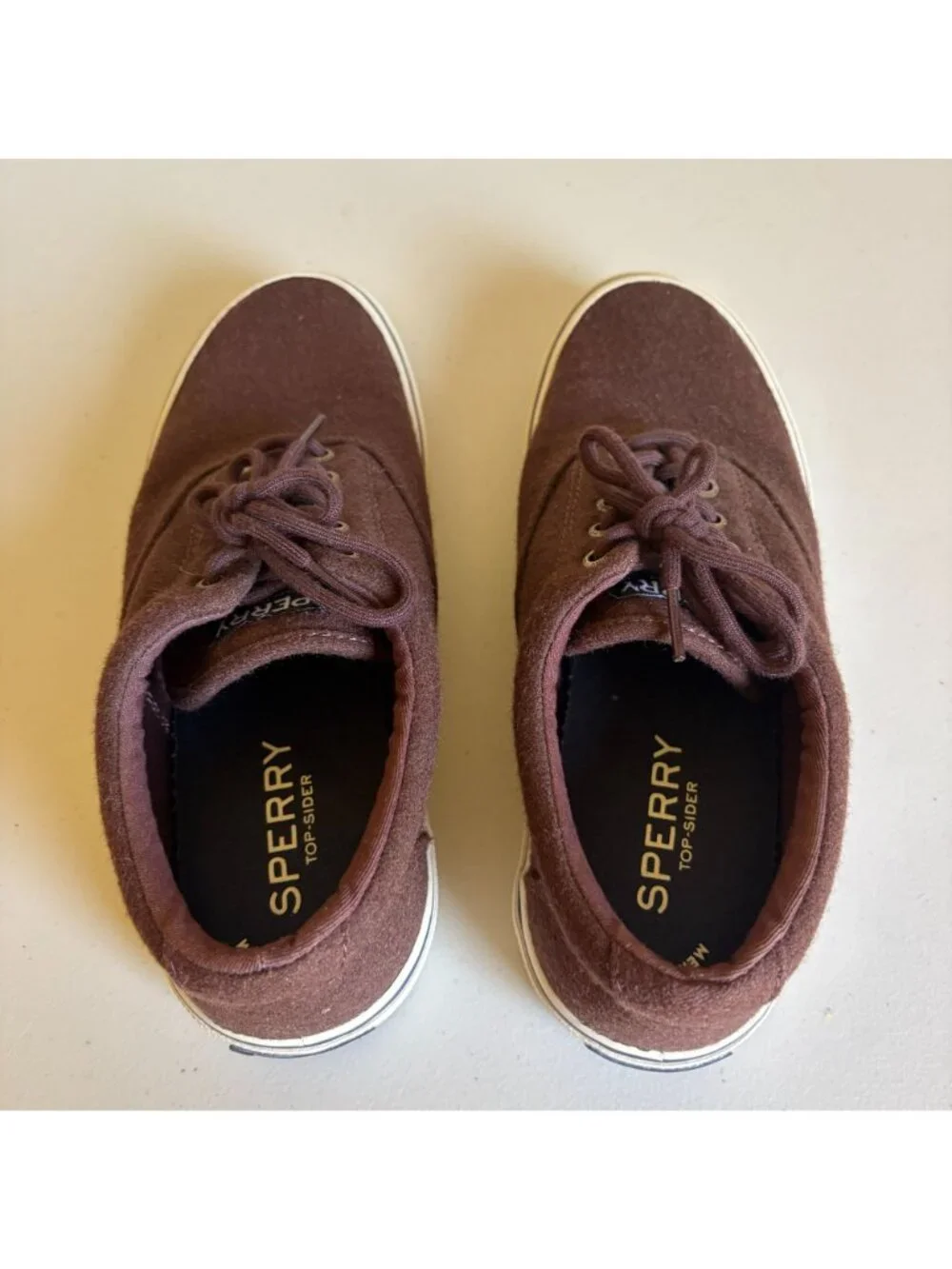 Sperry STS19868 Halyard CVO Sneaker in Brown Wool Canvas Men's US8